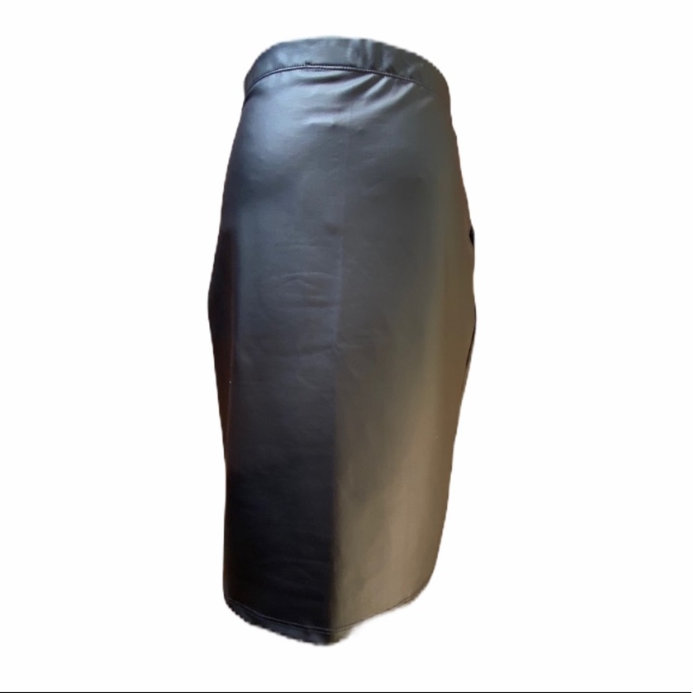 11. Honey and Lace Vegan Faux Leather Pleather Skirt - Picture 2 of 11